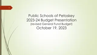 Petoskey Public Schools 2023-24 Budget Presentation