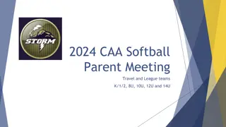 CAA Softball Program Parent Meeting Overview