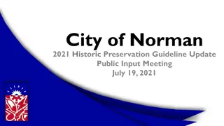 2021 Historic Preservation Guideline Update in City of Norman