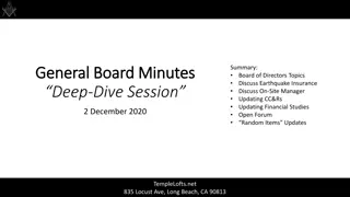 Board of Directors Meeting Highlights - December 2, 2020