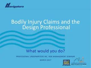 Bodily Injury Claims in Design Professional Risk Management