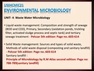 Waste Water Microbiology and Solid Waste Management