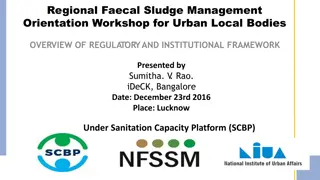 Legal and Regulatory Framework for Faecal Sludge Management in India