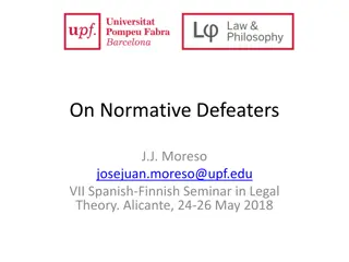 Normative Defeaters: A Study on Legal Rules and Exceptions