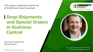 Drop Shipments and Special Orders in Microsoft Business Central