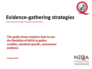 NCEA Evidence-Gathering Strategies for Teachers