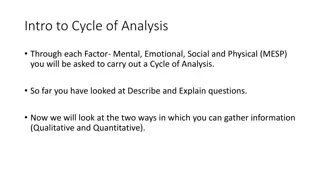 Improving Performance Through Data Analysis in MESP Factors