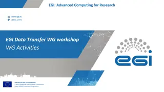 EGI Advanced Computing for Research Workshop Activities