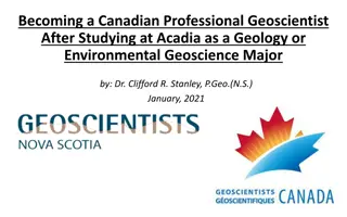 Path to Becoming a Professional Geoscientist in Nova Scotia