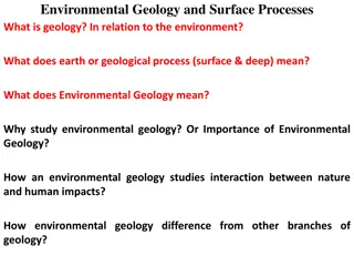 Environmental Geology and Surface Processes