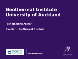 Geothermal Institute at University of Auckland - Advancing Renewable Energy Solutions