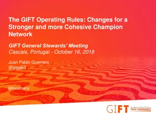 The GIFT Operating Rules: Changes for a Stronger Champion Network