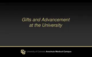 Advancement and Gift Strategy at CU Denver