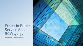 Ethics Laws in Public Service