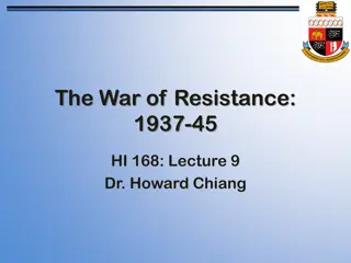 The War of Resistance 1937-45: Lecture Recap on Key Events