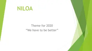 NILOA 2020 Theme: Striving for Improvement in Various Aspects