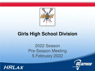 Girls High School Division 2022 Pre-Season Meeting Information