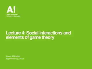 Social Interactions and Game Theory