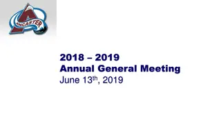 Annual General Meeting Summary 2018-2019