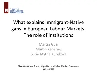 Immigrant-Native Gaps in European Labor Markets