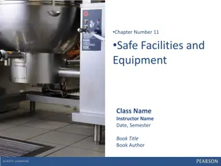 Safe Facilities and Equipment Guidelines for Food Service Industry