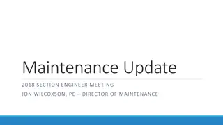 2018 Maintenance Update: Snow & Ice Management and Pavements Maintenance