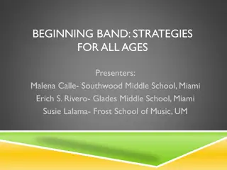 Strategies for All Ages in Beginning Band