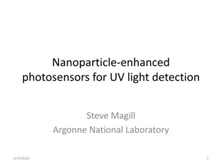 Advances in Nanoparticle-Enhanced Photosensors for UV Light Detection and Quantum Confinement Research