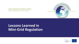 Lessons Learned in Mini-Grid Regulation: Key Insights for Regulators