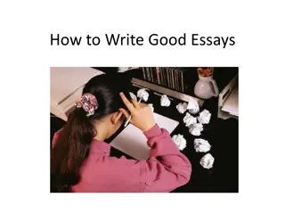 Mastering the Art of Essay Writing