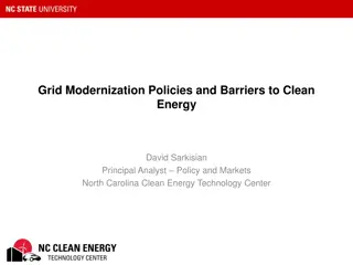 Grid Modernization Policies and Barriers to Clean Energy Overview