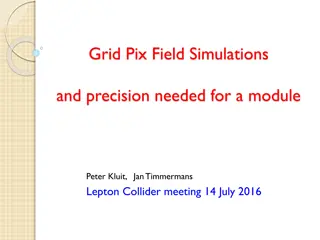 Grid Pix Field Simulations: Precision Study for Module Design