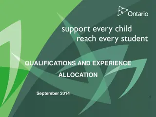 Understanding Teacher Qualifications and Experience Allocation