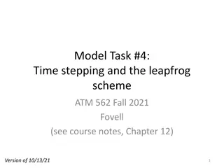 Time Stepping and Leapfrog Scheme for 2D Linear Advection Equation