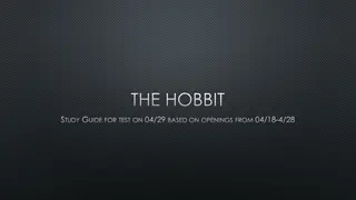 The Hobbit Study Guide: Character Traits, Figurative Language, and Sentence Structures