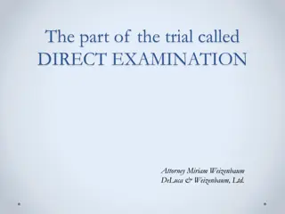 Mastering the Directed Examination in Legal Trials