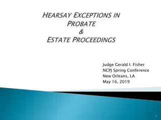 Hearsay Rules and Exceptions in Legal Proceedings