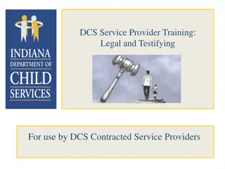 Legal Foundations in DCS Service Provider Training