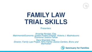 Family Law Trial Skills Workshop: Evidence Collection and Trial Techniques