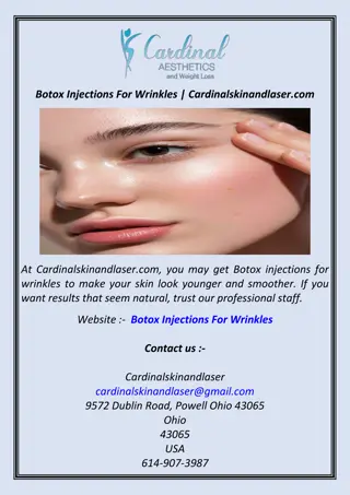 Botox Injections For Wrinkles | Cardinalskinandlaser.com