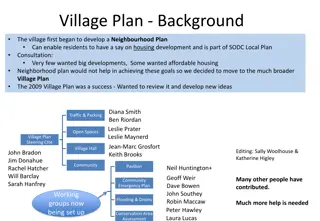 Comprehensive Village Plan Development and Review Process