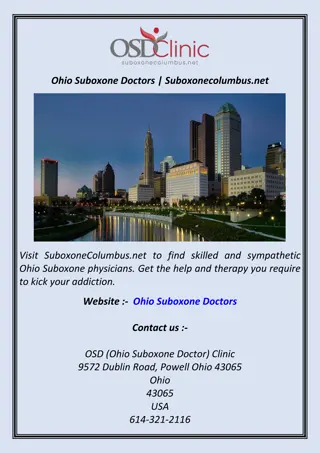 Ohio Suboxone Doctors | Suboxonecolumbus.net