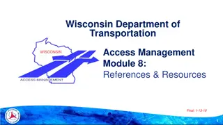 Wisconsin Department of Transportation Access Management Resources