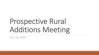 Rural Additions Funding and Process Overview