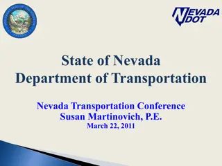 Nevada Department of Transportation Overview