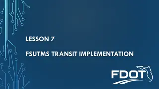 Comprehensive Transit Network Implementation Workshop