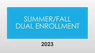 Dual Enrollment Program Information for High School Students