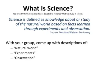 Understanding Science: Experiments, Observations, and Hypotheses