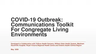 COVID-19 Outbreak Communications Toolkit for Congregate Living Environments