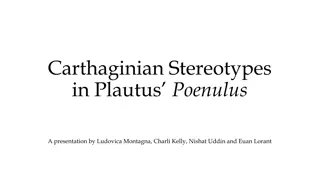 Carthaginian Stereotypes in Plautus' Poenulus: A Critical Analysis